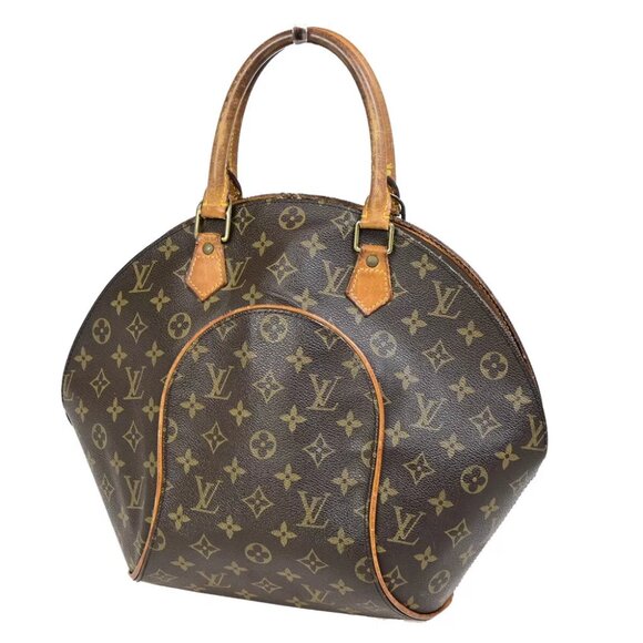 AUTHENTICITY GUARANTEED LOUIS VUITTON LV Logo Ellipse MM Hand Bag Monogram - Picture 1 of 16